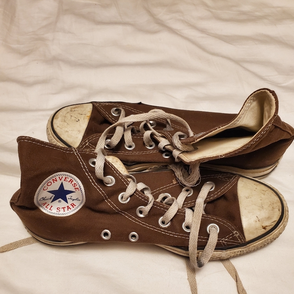 Brown High Top Converse